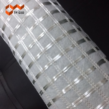 Warp knitted composite geotextile